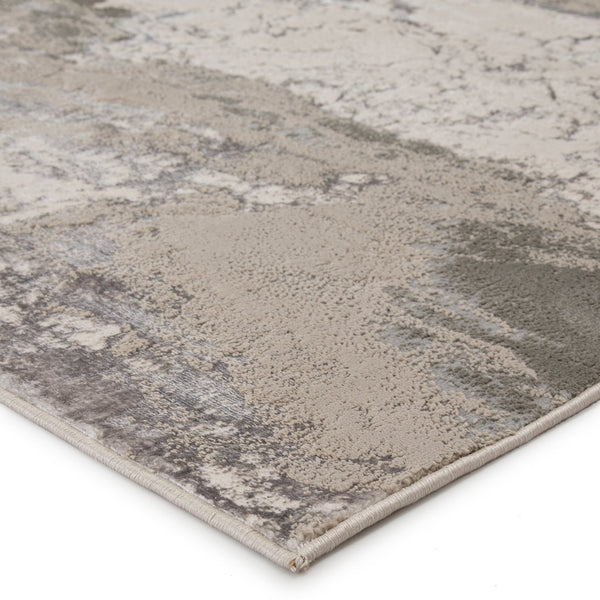 Jaipur Living Catalyst Cisco Cty04 Powerloomed Machinemade 65% Polyester 35% Polypropylene Abstract Abstract Indoor Rug Gray, Cream 65% Polyester 35% Polypropylene Rug145274