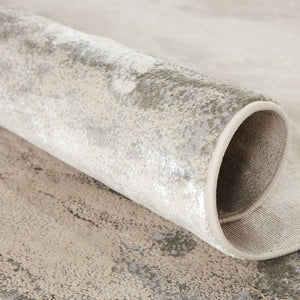 Jaipur Living Catalyst Cisco Cty04 Powerloomed Machinemade 65% Polyester 35% Polypropylene Abstract Abstract Indoor Rug Gray, Cream 65% Polyester 35% Polypropylene Rug145274