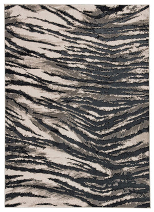 Jaipur Living Jaipur Living Saber Tiger Stripe Metallic Polyester Area Rug for Large Rooms 11'8"X15' RUG146226
