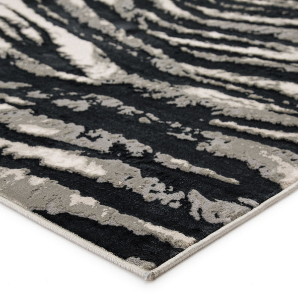 Jaipur Living Jaipur Living Saber Tiger Stripe Metallic Polyester Area Rug for Large Rooms 11'8"X15' RUG146226