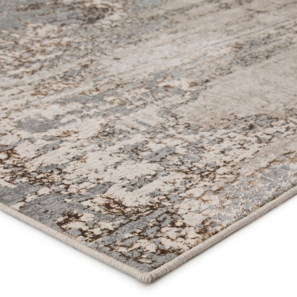 Jaipur Living Catalyst Calibra Cty06 Powerloomed Machinemade 65% Polyester 35% Polypropylene Abstract Abstract Indoor Rug Gray, Taupe 65% Polyester 35% Polypropylene Rug145264