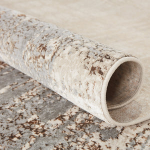 Jaipur Living Catalyst Calibra Cty06 Powerloomed Machinemade 65% Polyester 35% Polypropylene Abstract Abstract Indoor Rug Gray, Taupe 65% Polyester 35% Polypropylene Rug145264