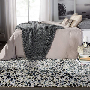 Jaipur Living Jaipur Living Fauve Metallic Animal Print Rug Glam Spotted Polyester Room 9'6"X13' RUG146381