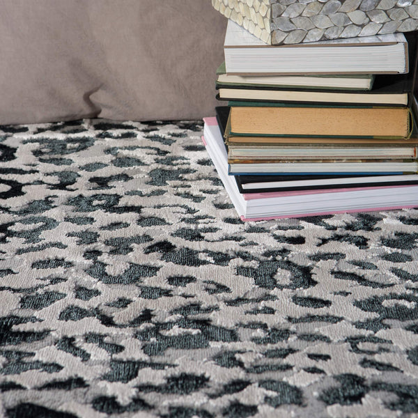 Jaipur Living Jaipur Living Fauve Metallic Animal Print Rug Glam Spotted Polyester Room 9'6"X13' RUG146381