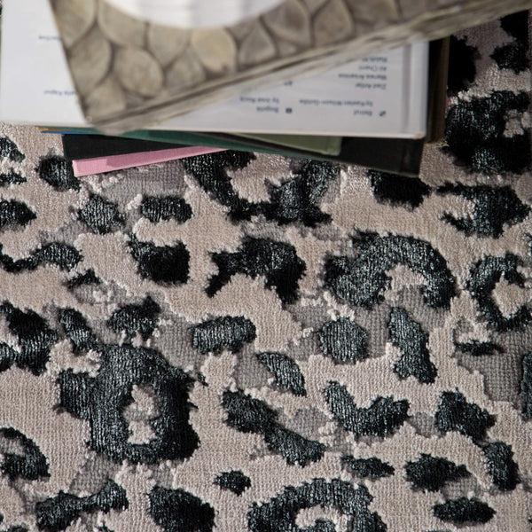 Jaipur Living Jaipur Living Fauve Metallic Animal Print Rug Glam Spotted Polyester Room 9'6"X13' RUG146381