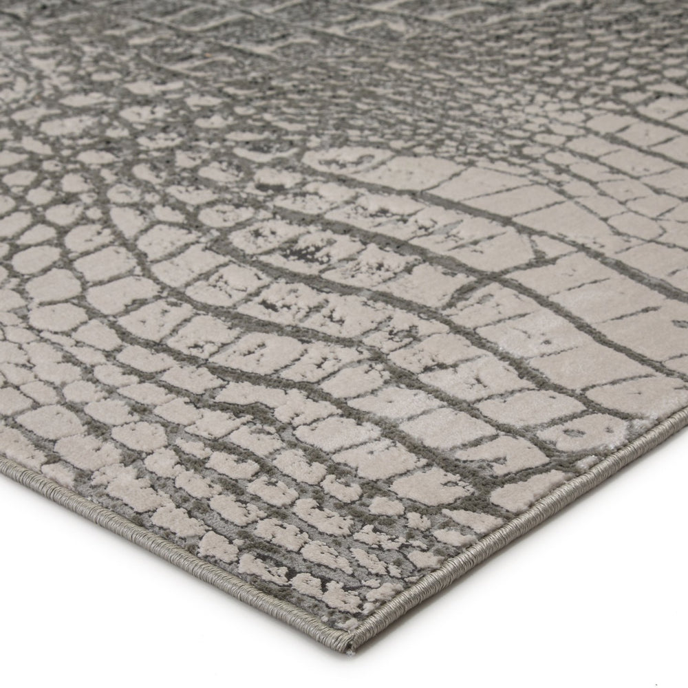 Jaipur Living Catalyst Canberra Cty09 Powerloomed Machinemade 65% Polyester 35% Polypropylene Animal Animal Indoor Rug Gray, Black 65% Polyester 35% Polypropylene Rug145434