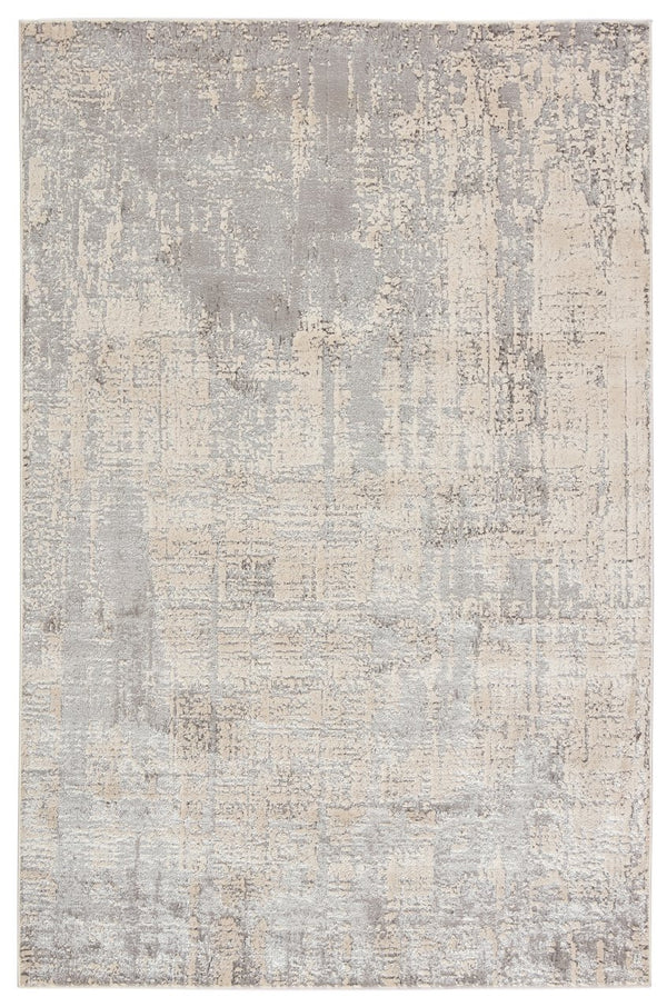 Jaipur Living Catalyst Calibra Cty12 Powerloomed Machinemade 65% Polyester 35% Polypropylene Abstract Abstract Indoor Rug Gray, Silver 65% Polyester 35% Polypropylene Rug148659