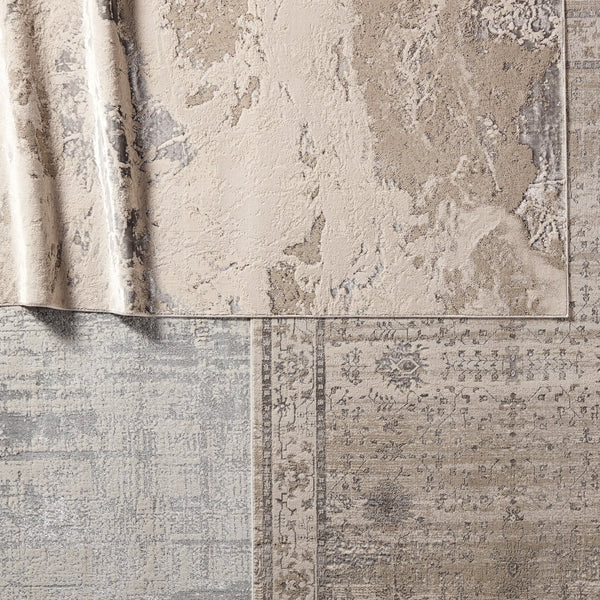 Jaipur Living Catalyst Calibra Cty12 Powerloomed Machinemade 65% Polyester 35% Polypropylene Abstract Abstract Indoor Rug Gray, Silver 65% Polyester 35% Polypropylene Rug148659