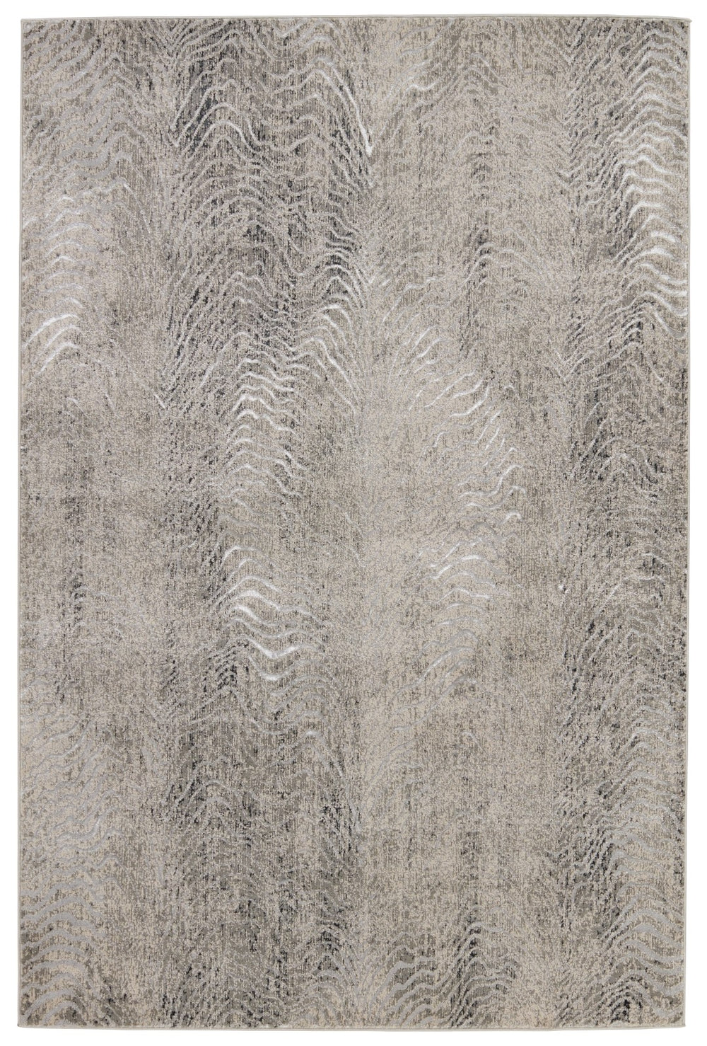 Jaipur Living Catalyst Dune Glam Contemporary Machine Made Indoor Rug Gray 9'6"x13'