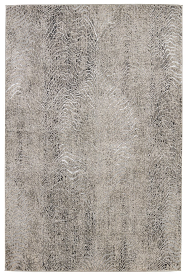 Jaipur Living Catalyst Dune Glam Contemporary Machine Made Indoor Rug Gray 9'6"x13'