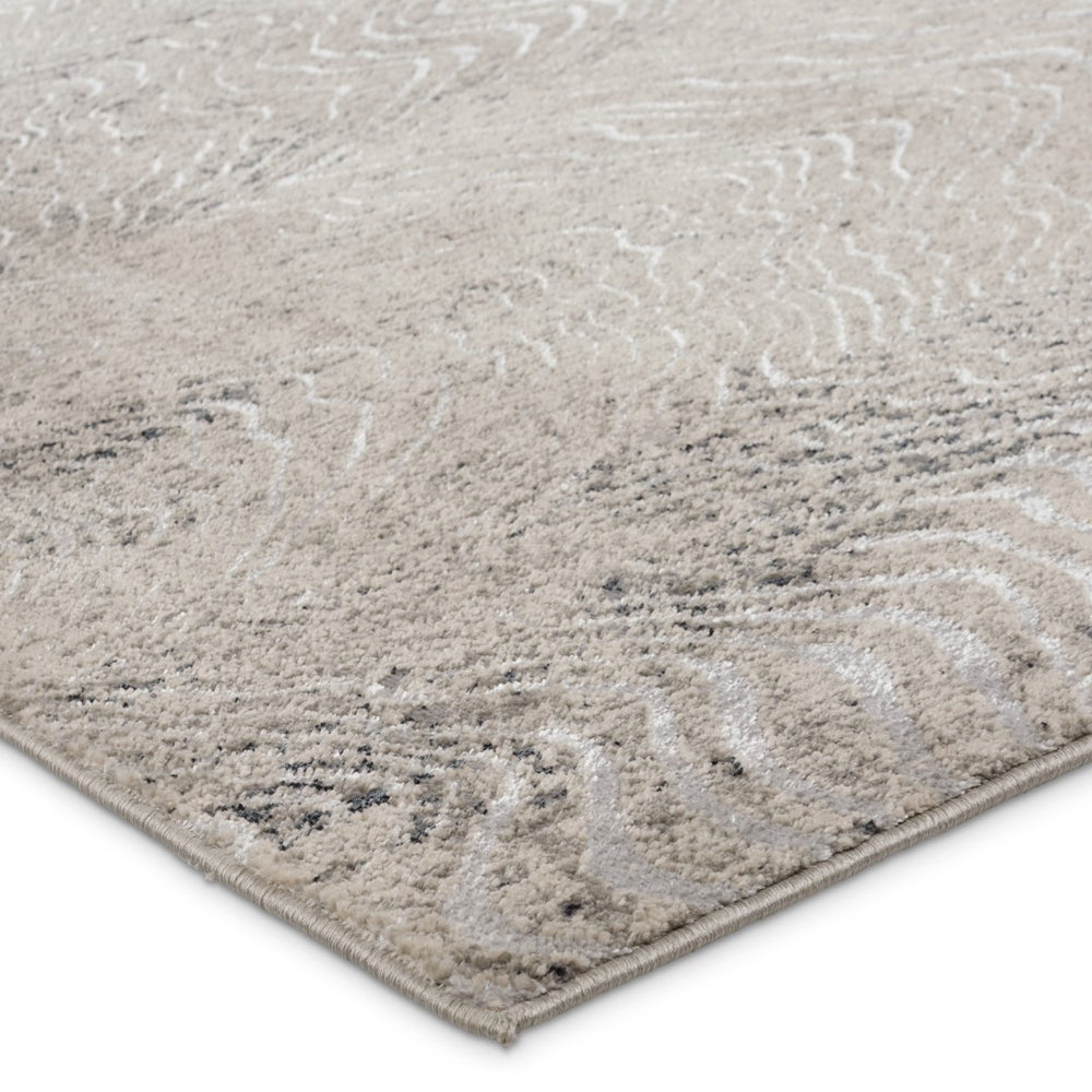 Jaipur Living Catalyst Dune Glam Contemporary Machine Made Indoor Rug Gray 9'6"x13'