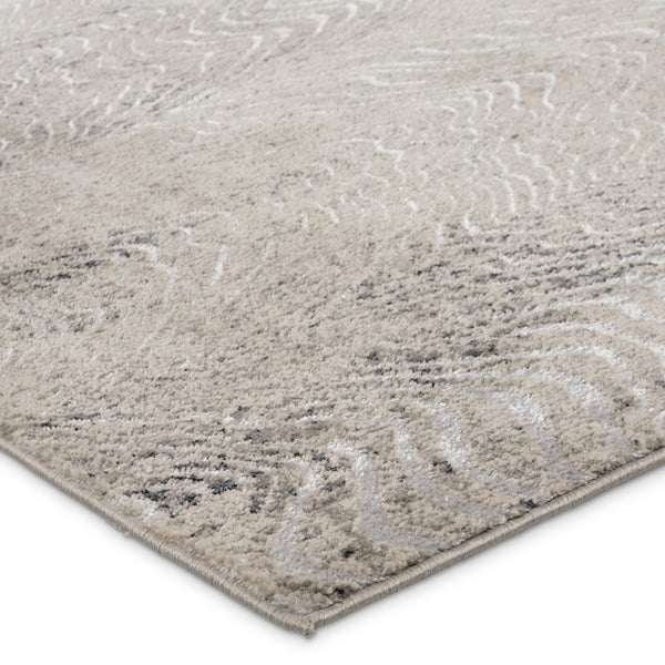 Jaipur Living Catalyst Dune Glam Contemporary Machine Made Indoor Rug Gray 9'6"x13'