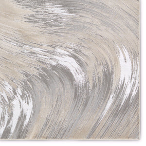 Jaipur Living Catalyst Zione Cty20 Powerloomed Machinemade 65% Polyester 35% Polypropylene Abstract Abstract Indoor Rug Taupe, Gray 65% Polyester 35% Polypropylene Rug155843