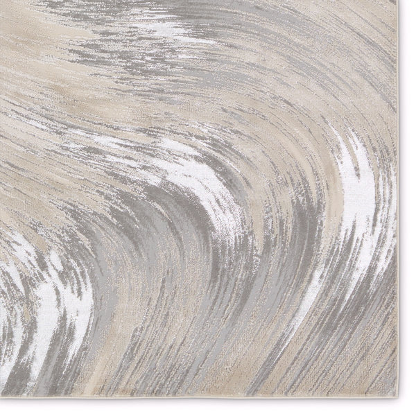 Jaipur Living Catalyst Zione Cty20 Powerloomed Machinemade 65% Polyester 35% Polypropylene Abstract Abstract Indoor Rug Taupe, Gray 65% Polyester 35% Polypropylene Rug155843