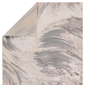 Jaipur Living Catalyst Zione Cty21 Powerloomed Machinemade 65% Polyester 35% Polypropylene Abstract Abstract Indoor Rug Gray, Brown 65% Polyester 35% Polypropylene Rug155849