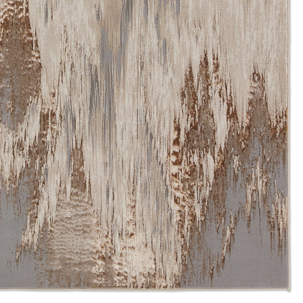 Jaipur Living Catalyst Ulysses Cty23 Powerloomed Machinemade 65% Polyester 35% Polypropylene Abstract Abstract Indoor Rug Taupe, Gray 65% Polyester 35% Polypropylene Rug155861