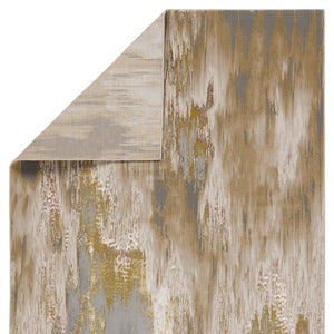 Jaipur Living Catalyst Ulysses Cty24 Powerloomed Machinemade 65% Polyester 35% Polypropylene Abstract Abstract Indoor Rug Gold, Gray 65% Polyester 35% Polypropylene Rug155867