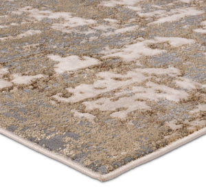 Jaipur Living Catalyst Raistlin Cty26 Powerloomed Machinemade 65% Polyester 35% Polypropylene Abstract Abstract Indoor Rug Gold, Gray 65% Polyester 35% Polypropylene Rug155879