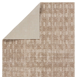 Jaipur Living Catalyst Gimeas Cty28 Powerloomed Machinemade 65% Polyester 35% Polypropylene Geometric Geometric Indoor Rug Gold, Beige 65% Polyester 35% Polypropylene Rug155891