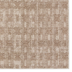 Jaipur Living Catalyst Gimeas Cty28 Powerloomed Machinemade 65% Polyester 35% Polypropylene Geometric Geometric Indoor Rug Gold, Beige 65% Polyester 35% Polypropylene Rug155891