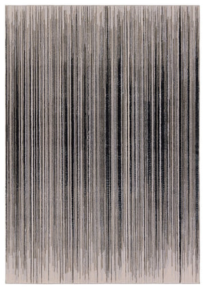 Jaipur Living Catalyst Adilah Cty29 Powerloomed Machinemade 65% Polyester 35% Polypropylene Abstract Stripes Indoor Rug Black, Cream 65% Polyester 35% Polypropylene Rug158342