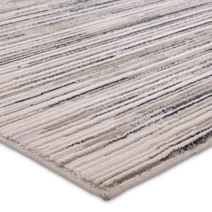 Jaipur Living Catalyst Adilah Cty29 Powerloomed Machinemade 65% Polyester 35% Polypropylene Abstract Stripes Indoor Rug Black, Cream 65% Polyester 35% Polypropylene Rug158342