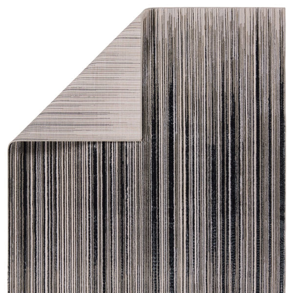 Jaipur Living Catalyst Adilah Cty29 Powerloomed Machinemade 65% Polyester 35% Polypropylene Abstract Stripes Indoor Rug Black, Cream 65% Polyester 35% Polypropylene Rug158342