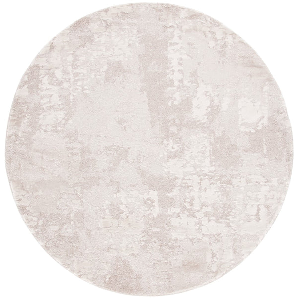 Safavieh Century 339 Power Loomed Contemporary Rug Beige 6'-7" x 6'-7" Round