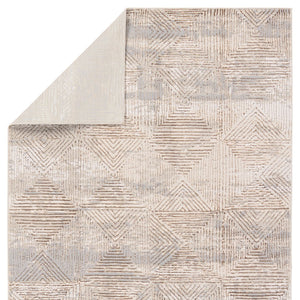 Jaipur Living Catalyst Eshe Cty34 Powerloomed Machinemade 65% Polyester 35% Polypropylene Geometric Geometric Indoor Rug Tan 65% Polyester 35% Polypropylene Rug158830