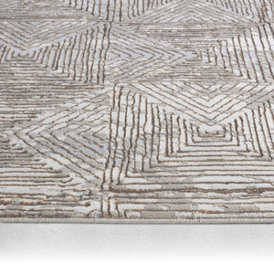 Jaipur Living Jaipur Living Eshe Geometric Diamond Rug Metallic Polyester Accent for Modern Rooms RSW104700