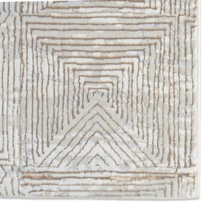 Jaipur Living Jaipur Living Eshe Geometric Diamond Rug Metallic Polyester Accent for Modern Rooms RSW104700