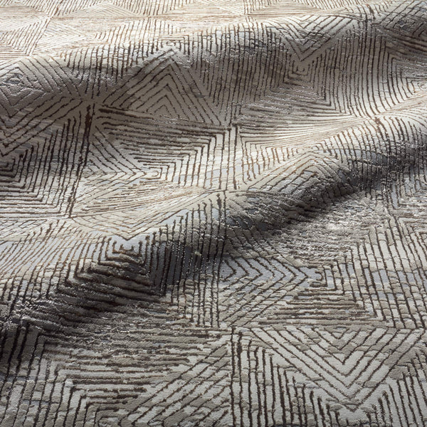 Jaipur Living Jaipur Living Eshe Geometric Diamond Rug Metallic Polyester Accent for Modern Rooms RSW104700