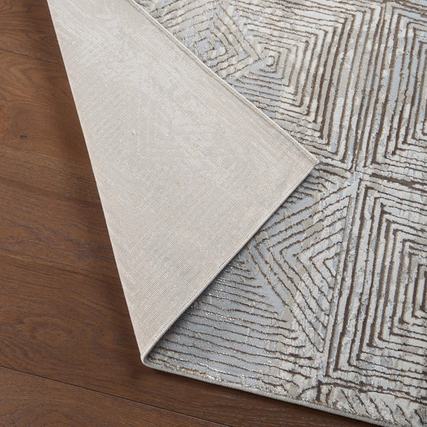 Jaipur Living Jaipur Living Eshe Geometric Diamond Rug Metallic Polyester Accent for Modern Rooms RSW104700
