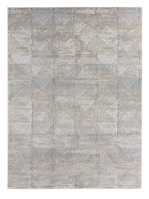Jaipur Living Jaipur Living Eshe Geometric Diamond Rug Metallic Polyester Accent for Modern Rooms RSW104700