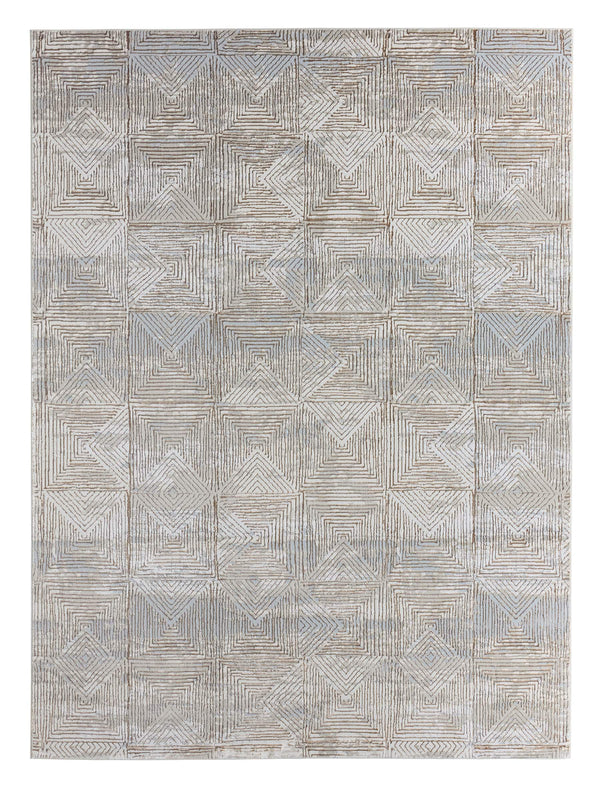 Jaipur Living Jaipur Living Eshe Geometric Diamond Rug Metallic Polyester Accent for Modern Rooms RSW104700