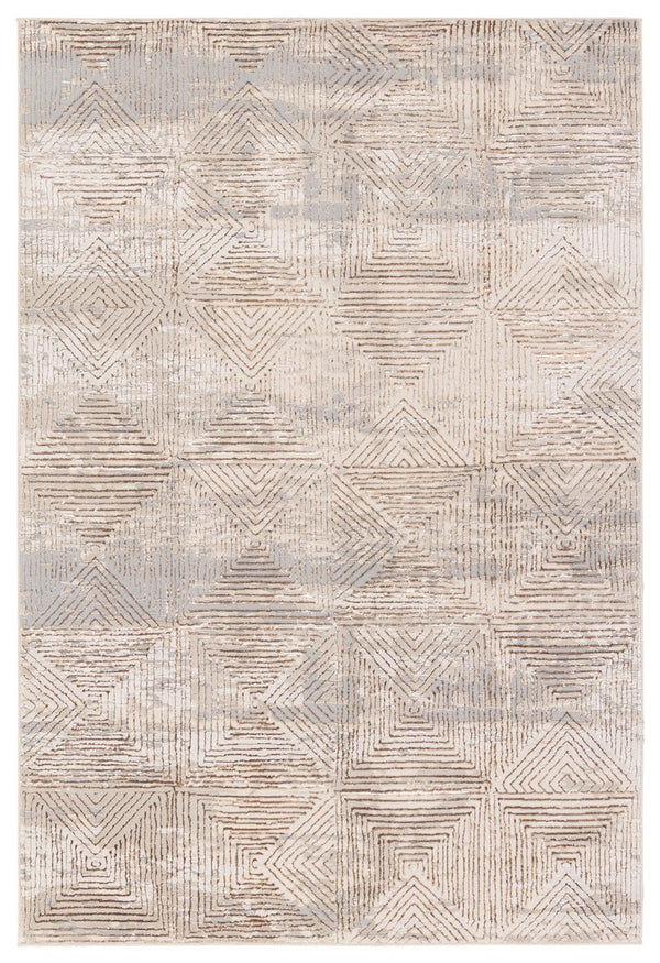 Jaipur Living Catalyst Eshe Cty34 Powerloomed Machinemade 65% Polyester 35% Polypropylene Geometric Geometric Indoor Rug Tan 65% Polyester 35% Polypropylene Rug158830