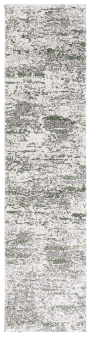 Safavieh Century Exquisite Turkish Area Rug - 10-foot Round, Abstract Design For Luxurious Living Spaces Grey ,Dark Green Polypropylene Cty350y-8