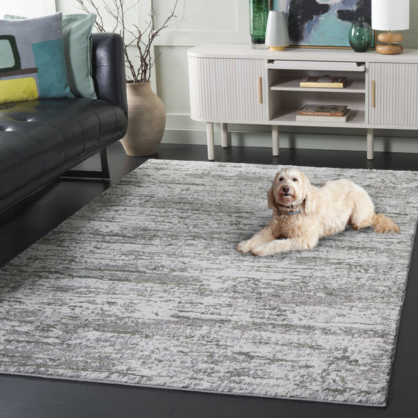 Safavieh Century Contemporary Area Rug - Modern Grey & Ivory Design For Stylish Home Decor And Comfort Grey ,Dark Green Polypropylene Cty350y-5