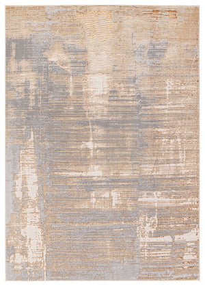 Jaipur Living Catalyst Flight Cty35 Powerloomed Machinemade 65% Polyester 35% Polypropylene Abstract Abstract Indoor Rug Gray, Brown 65% Polyester 35% Polypropylene Rug158824