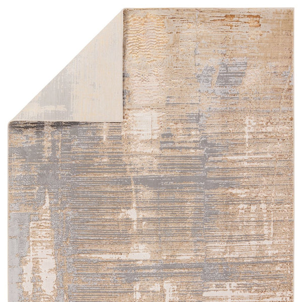 Jaipur Living Catalyst Flight Cty35 Powerloomed Machinemade 65% Polyester 35% Polypropylene Abstract Abstract Indoor Rug Gray, Brown 65% Polyester 35% Polypropylene Rug158824