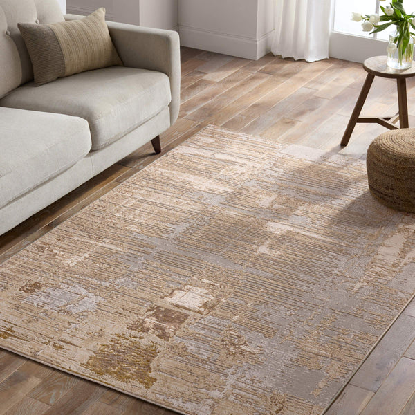 Jaipur Living Jaipur Living Flight Metallic Abstract Polyester Accent Rug for Transitional Interiors RSW104699