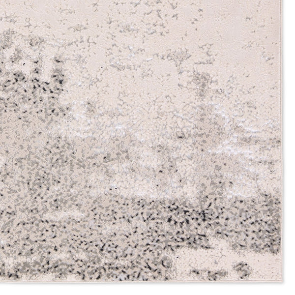 Jaipur Living Catalyst Faizah Cty36 Powerloomed Machinemade 65% Polyester 35% Polypropylene Abstract Abstract Indoor Rug Gray, Cream 65% Polyester 35% Polypropylene Rug158818