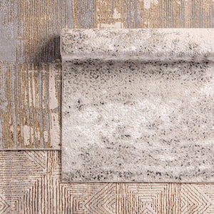 Jaipur Living Jaipur Living Faizah Metallic Polyester Abstract Rug with Shimmering Transitional Appeal RSW104698