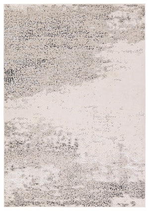 Jaipur Living Catalyst Faizah Cty36 Powerloomed Machinemade 65% Polyester 35% Polypropylene Abstract Abstract Indoor Rug Gray, Cream 65% Polyester 35% Polypropylene Rug158818