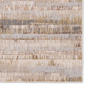 Jaipur Living Catalyst Elysia Cty37 Powerloomed Machinemade 65% Polyester 35% Polypropylene Abstract Stripes Indoor Rug Gray, Cream 65% Polyester 35% Polypropylene Rug160692