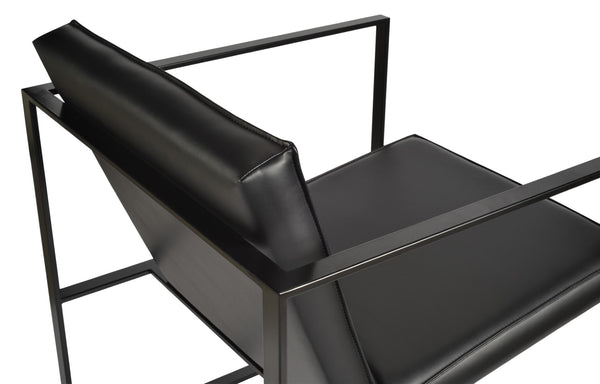 Soho Concept Cube Metal Lounge Armchair - Stylish Black Frame, Premium Upholstery Options & 10-year Guarantee Black  Soho-concept-dining-chair-13002