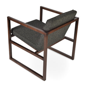 Soho Concept Cube Wood Lounge Armchair - Solid Ash Frame, Velvet & Boucle Upholstery, 10-year Guarantee, 350 Lbs Black,Ash,Walnut  Soho-concept-dining-chair-13012