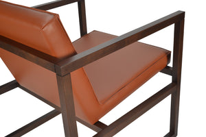 Soho Concept Cube Wood Lounge Armchair - Solid Ash Frame, Velvet & Boucle Upholstery, 10-year Guarantee, 350 Lbs Ash,Walnut  Soho-concept-dining-chair-13017