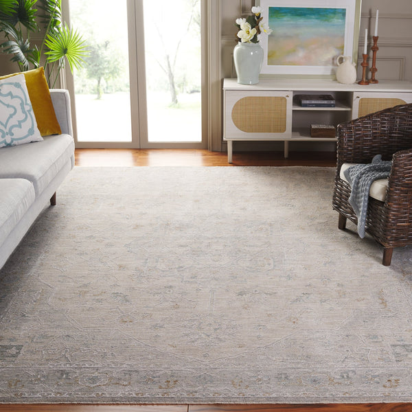 Safavieh Culture 1526a Luxurious Light Grey Area Rug For Modern Decor, Soft Polyester Blend, Stylish Comfort Light Grey 90% Polyester,10% Polypropylene Cul1526a-5