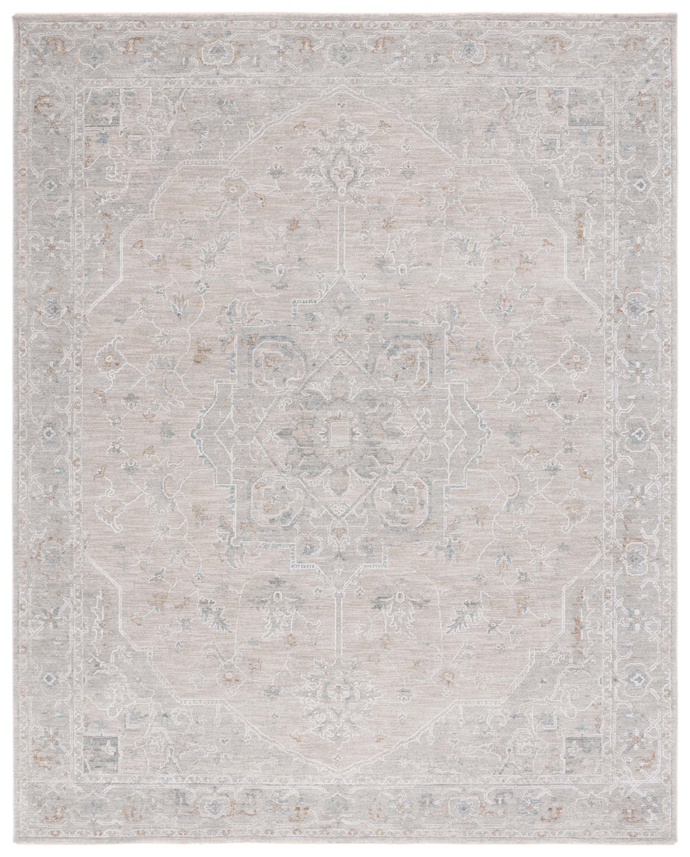 Safavieh Culture 1526a Luxurious Light Grey Area Rug For Modern Decor, Soft Polyester Blend, Stylish Comfort Light Grey 90% Polyester,10% Polypropylene Cul1526a-5